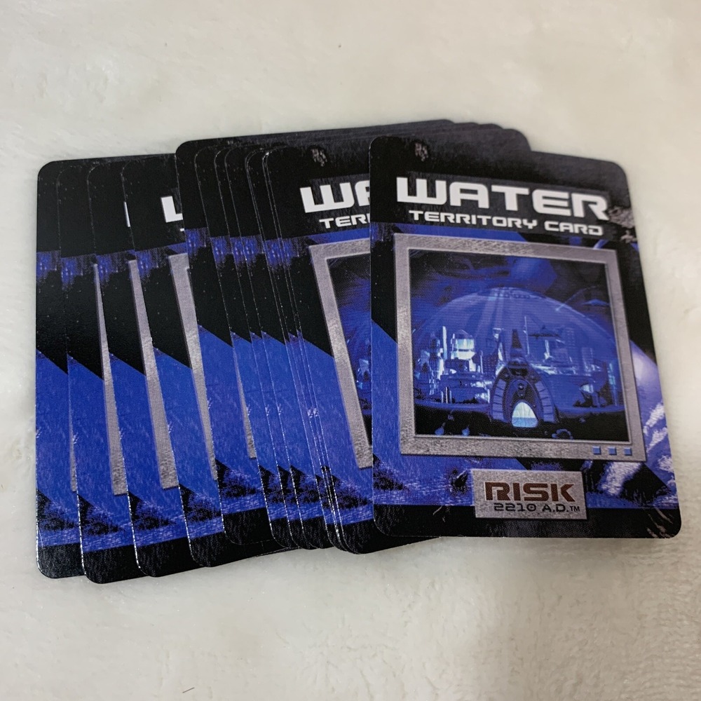 Avalon Hill Hasbro 2007 Risk 2210 AD‎ Replacement Parts 13 Water Territory Cards